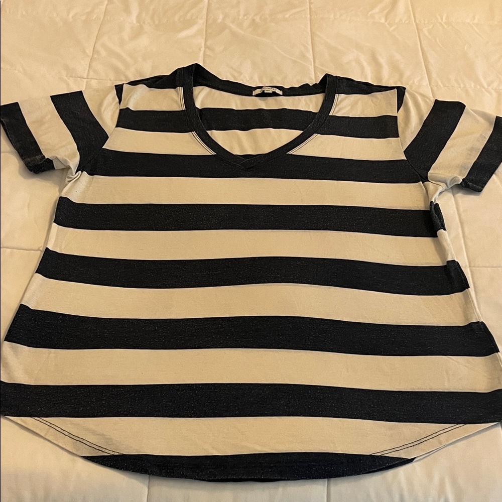 Z Supply Black and White Stripe Tee